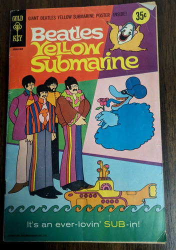 Beatles yellow submarine gold - yellow,