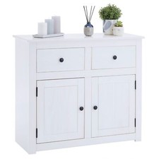 Buffet blanc en pin massif