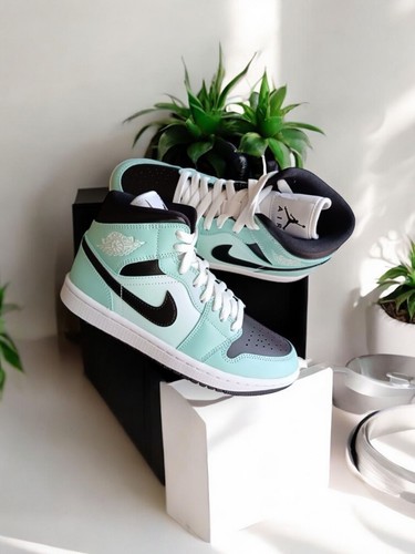 Nike air jordan mid aqua - ,