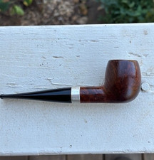COMMANDING BBB Billiard (165) English Estate Pipe Silver Band NO RESERVE!