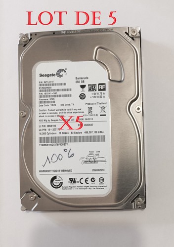 Lot barracuda 250go sata - de, 5