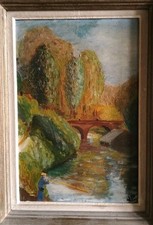 Huile sur toile ancienne