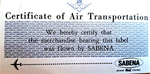 Sabena belgian world airlines - world,