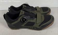 Giro Ventana Green Black Round Toe Low Top Comfort Cycling Mens Shoes Size 11
