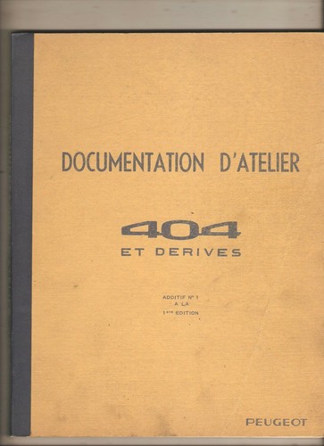 Manuel atelier pour - , 404