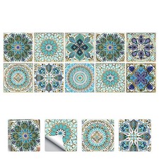 10 Pcs Sticker Carrelage Adhésif Mural Autocollants Muraux De Salle Bains