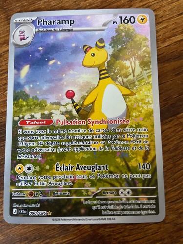 Carte pokémon pharamp - carte,