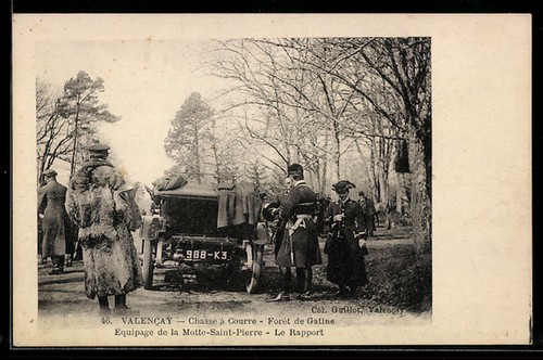 Cpa valencay chasse - chasse, à