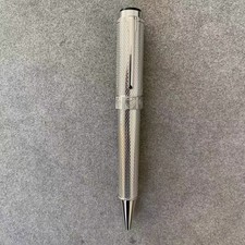 Smooth Patron Guggenheim Series Mesh Pattern Silver Color 0.7mm Ballpoint Pen
