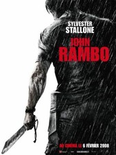 JOHN RAMBO Affiche Cinéma Originale 160x120 Movie Poster 2008 Sylvester Stallone