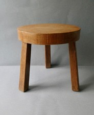 tabouret tripode en chêne