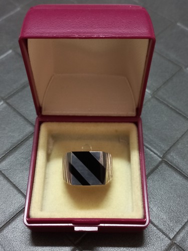 Bague chevalière argent et - chevalière, en