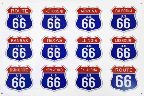 Plaque decorative route - decorative, 66