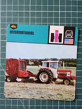 Auto sheet circa 1978 12 x 12.5 cm international agricultural tractor