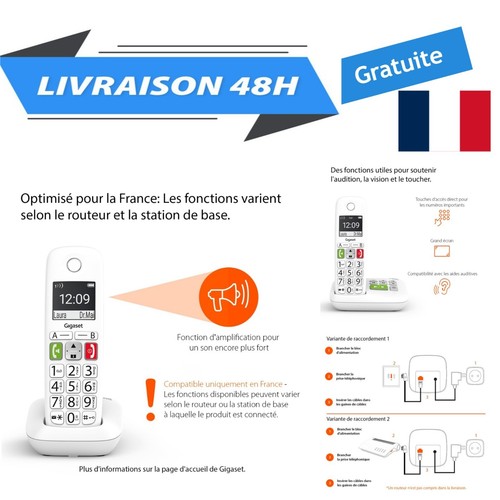 Gigaset e290a téléphone fixe - e290a,