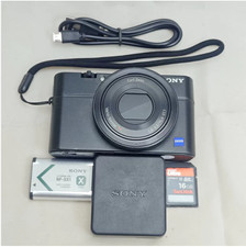 90%NEW-Sony RX100 20.2 MP 3.6 x Compact Digital Camera w/Charger & Card&Battery