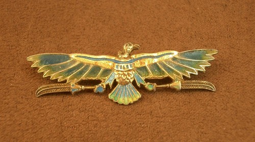 Broche art nouveau vermeil - broche,