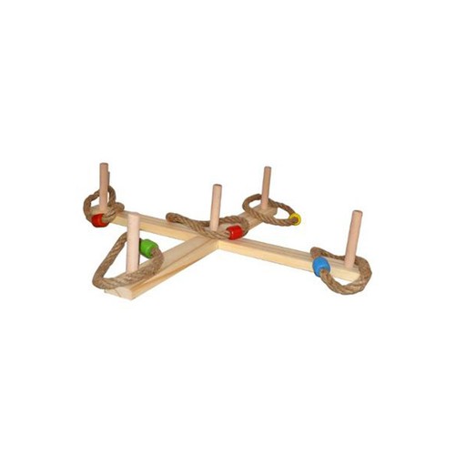 Jeu bois lancer - bois, d'anneaux"