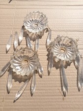 3 COUPELLES BOBECHES DE LUSTRE