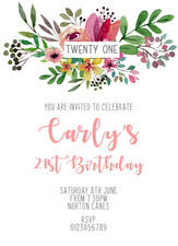 Floral, belle invitation
