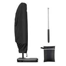 Housse de Protection pour Parasol Deporte 3m 4m Housse de Parasol Déporté ave...