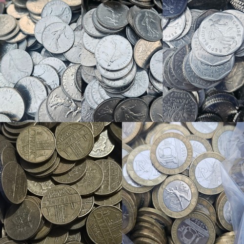 Lot monnaies francs pour - lot,