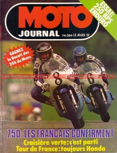 Moto journal 366 honda xls - journal,