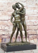 Sculpture Figurine Classique En Bronze Massif Nu Modèles Masculins Offres