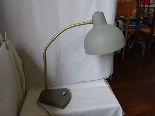Lampe bureau ancienne verte - lampe,