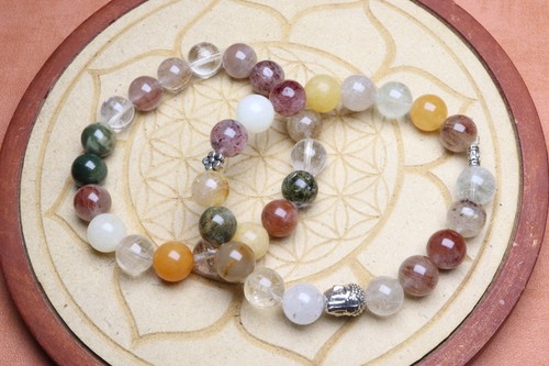 Bracelet quartz inclusions - bracelet,