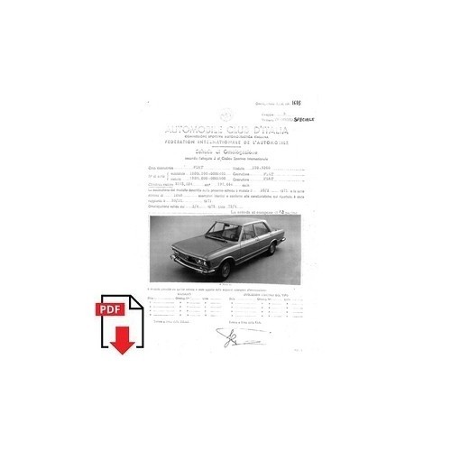 1972 fiat 130 - -, scheda