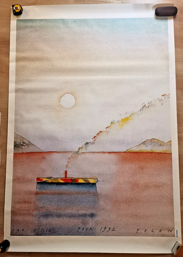 Affiche ancienne folon - affiche, 1992