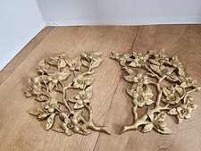 Vintage Burwood Wall Decor Cherry Blossoms Branches Plastic Wall Art #2795 - 2B