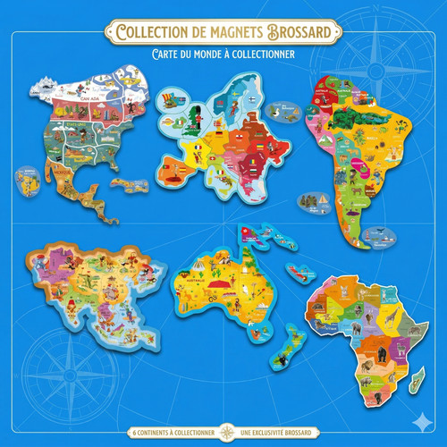 Magnet brossard savane animaux - magnet,
