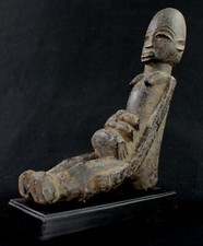 African Art Antique Flea Market - Maternity Bateba Lobi Sitting on Base 21 Cms