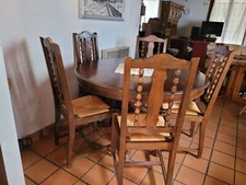 Table ronde avec rallonge