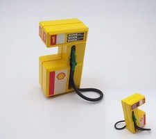 PLAYMOBIL (R3225) GAS STATION - Double Pump Yellow Station Shell 3014