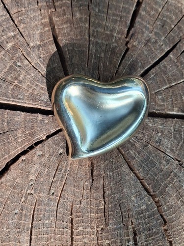 Broche vintage coeur doré - broche,