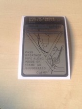 YAMAHA RD250&RD350 "BATTERY DECAL"