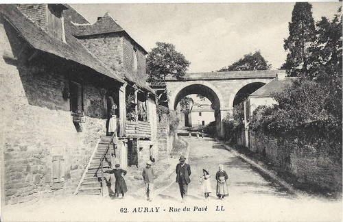 Cpa auray rue - auray, du