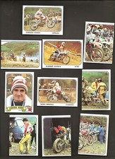 PANINI MOTO SPORT STICKERS No's  183,185,188,192,195,201,203,204,205,206.