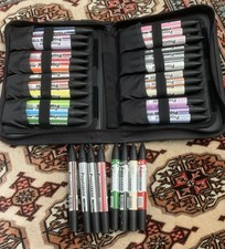Letraset Promarkers Double Tipped 32 Total With Case
