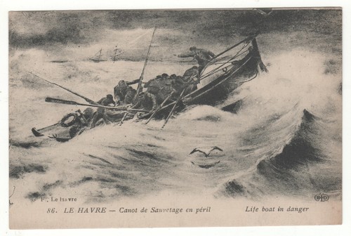 Cpa havre canot de - le,