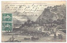 Old postcard 27 - near PONT SAINT PIERRE (Eure) - View of the Priory of the Two Lovers