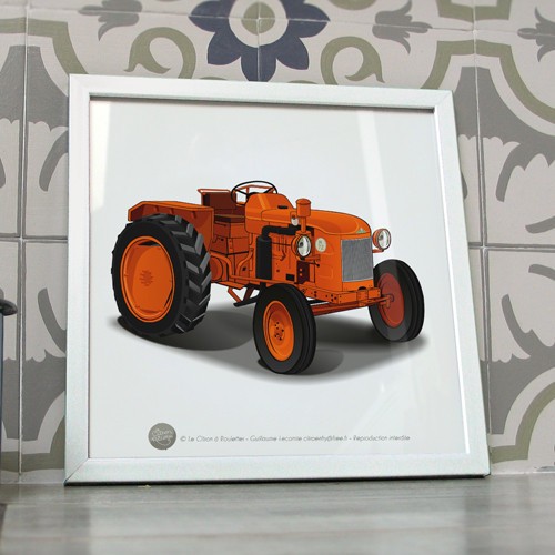Poster tracteur n72 - poster,