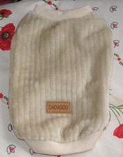 Pull molletonné pour petit chien ou chat taille M, 100 % coton marque DADAGOU