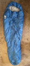 The North Face VTG Red Brown Label Mummy Zip Sleeping Bag With Sack NR MINT