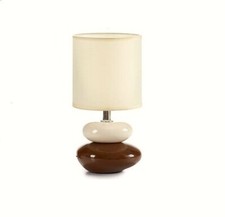 Lampe de chevet table moderne design Galet en céramique - 24 cm - à poser