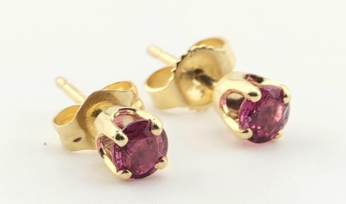 14ky ruby 5ctw earrings - ~.5ctw,