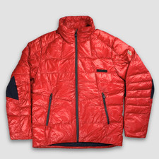 Moncler Men’s Red Down Puffer Jacket XXL Quilted Micro Doudoune Winter Coat